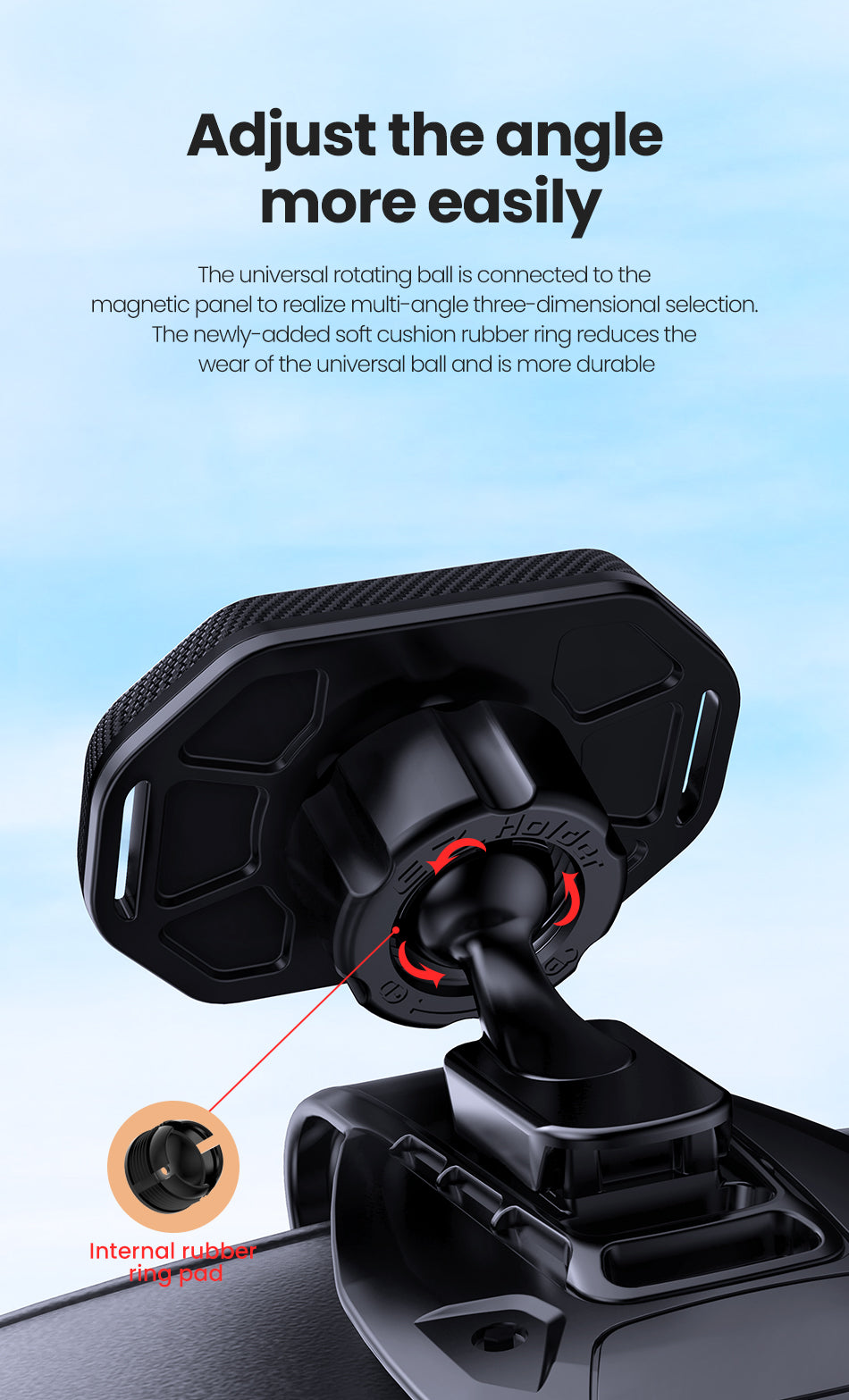 حامل هاتف خلوي مغناطيسي لواجهة السيارة