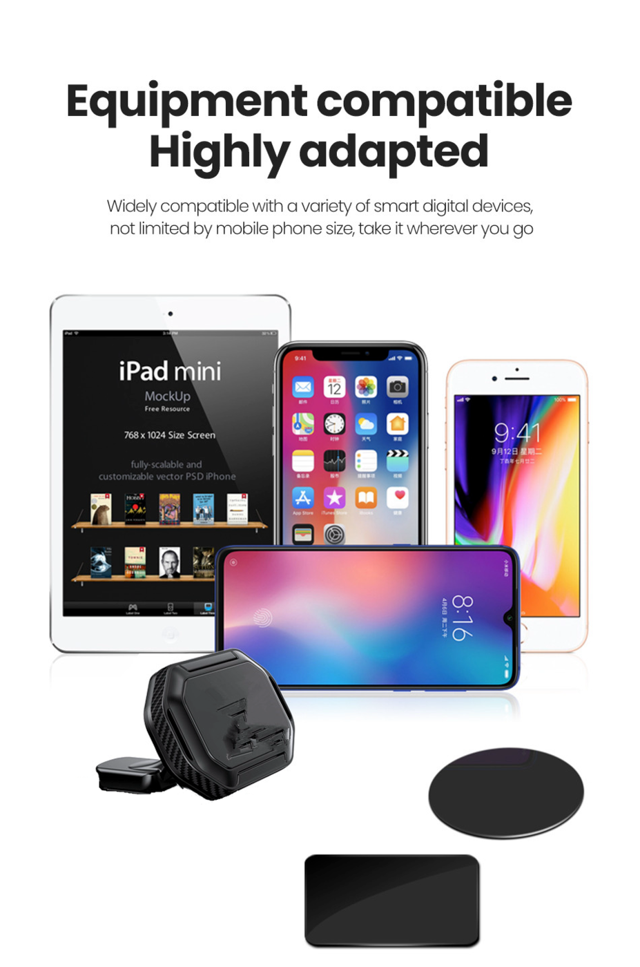 حامل هاتف خلوي مغناطيسي لواجهة السيارة