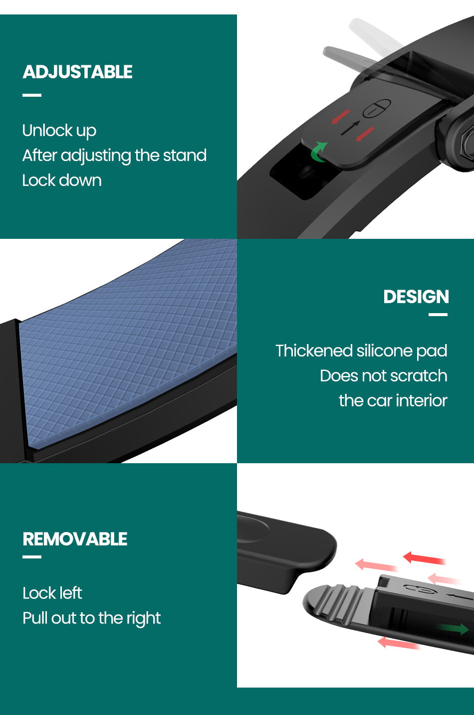 حامل هاتف خلوي مغناطيسي لواجهة السيارة