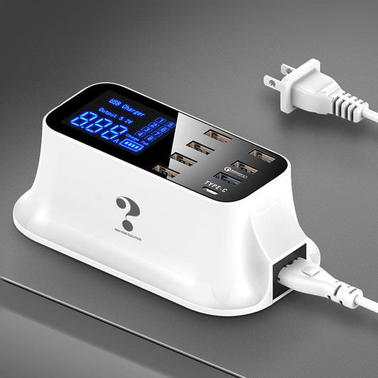 محطة شحن USB متعددة المنافذ نوع C